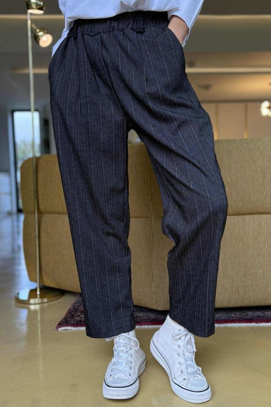 Wall Street Stretch Herringbone City Pant Black /40 =